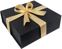 Prémium ajándékdoboz Fekete ajándékdoboz, díszdoboz - 15 x 15 x 5 cm