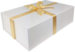 Prémium ajándékdoboz Fehér ajándékdoboz, díszdoboz - 33 x 22 x 10 cm