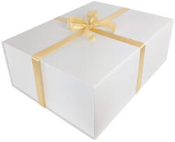 Prémium ajándékdoboz Fehér ajándékdoboz, díszdoboz - 40 x 30 x 15 cm