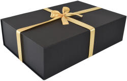 Prémium ajándékdoboz Fekete ajándékdoboz, díszdoboz - 44 x 30 x 12 cm