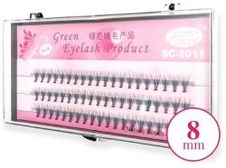 Clavier Gene false, C, 8 mm - Clavier Pink Silk Green Eyelash 60 buc