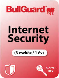BullGuard Internet Security EU (3 Device /1 Year) (18070-1Y3D-LIC)