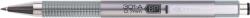 Zebra Golyóstoll F-301A, 0.24mm, nyomógombos, ezüst tolltest, kék (26343)