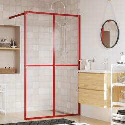 vidaXL piros zuhanyfal átlátszó ESG üveggel 140 x 195 cm (154950) - vidaxl