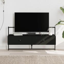 vidaXL fekete szerelt fa fali TV szekrény 100, 5 x 30 x 51 cm (833458) - vidaxl
