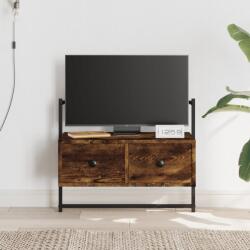 vidaXL füstös tölgyszínű szerelt fa fali TV szekrény 60, 5 x 30 x 51 cm (833455)