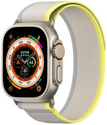 DuxDucis Accesoriu smartwatch DuxDucis Velcro Sports YJ compatibila cu Apple Watch 4/5/6/7/8/SE 38/40/41mm Beige/Yellow (6934913026960)