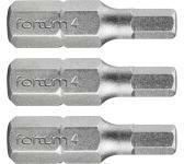 Fortum behajtóhegy Hex 3db S2 acél 5x25mm (4741506)