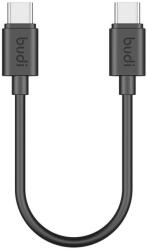 budi USB-C to USB-C cable Budi 65W 25cm (black) (023TT025) - scom