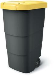 Prosperplast Wheeler 110 l szemetes kuka antracit sárga fedéllel (NBWB110-120C)