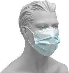 PM06B - Szájmaszk -PP 3 rétegű higi. maszk, kék, 50 db/csom. EN149 (PM06B)