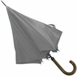  Elegáns hosszúnyelű félautomata esernyő / 100 cm átmérő - szürke (PD-3446)