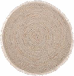 H&S Decoration Covor rotund din iută cu franjuri, 80 cm (KR2002300) Covor