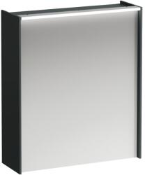 Laufen Lani 60 cm-es tükrös szekrény led világítással bal oldali zsanér, traffic grey H4037311122661 (H4037311122661)