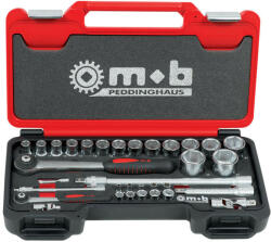 MOB&IUS Trusa Fusion Box Mediu TCCT33P×1/4-1/2 capete/accesorii mm 405×225×60 (9436033001) - metricshop Set capete bit, chei tubulare