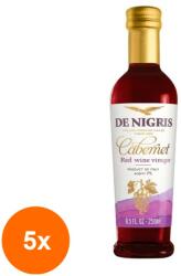De Nigris Set 5 x Otet din Vin Rosu Cabernet, De Nigris, 250 ml