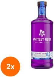 Whitley Neill Set 2 x Gin Rubarba si Ghimbir Whitley Neill, 0% Alcool, 0.7 l