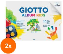 Giotto Set 2 x Bloc Pictura Album Kids Giotto, 21 x 29.7 cm, 200 g/mp (CUL-2xFL0580400)