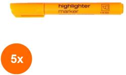 KOH-I-NOOR Set 5 x Evidentiator Gros, Orange (HOK-5xKH-K2206-04)