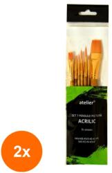 Atelier Set 2 x 7 Pensule Pictura Acrilic, Atelier (CUL-2xAT20041)