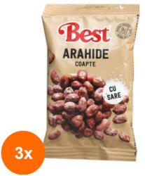 Best Set 3 x Arahide in Pastaie, Coapte cu Sare, BPQ 150 g (FXE-3xEXF-TD-EXF25490)