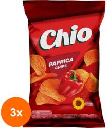 Chio Set 3 x Chipsuri cu Paprika Chio, 140 g