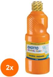 GIOTTO Set 2 x Culoare Tempera Giotto, Orange, 500 ml (CUL-2xFL0535305)
