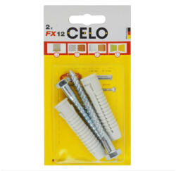 CELO FX 12 univerzális nylon dübel + 8 x 80 hatlapfejű csavar (2 db/cs) (512FXK2) - vasasszerszam