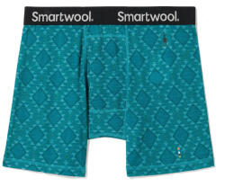 Smartwool M Merino Print Boxer Brief Boxed Mărime: XL / Culoare: albastru