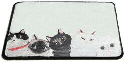 Caerus Capital Covoras pentru baie Angry Cats, Alb-Negru, 40X60 cm