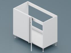FN Milano alsó 1 ajtós vakfiókos - 100 cm széles balos sarok mosogatós elem