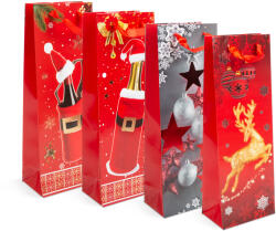 Family Italos tasak - papír, karácsonyi - 360 x 127 x 83 mm - 4 féle / csomag - 12 db / csomag Family 57108K (57108K)