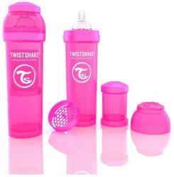 Twistshake Biberon Twistshake Anti - Colici 330 ml Roz (336001210) - ejuniorul