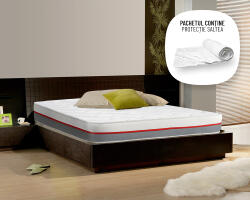 Bedora Saltea Ortopedica Bedora Memory 4in1 Pachet 120x200 cm, memory foam, medie/tare, 21 cm, anatomica, husa detasabila, lavabila, antialergica Saltea