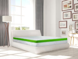 Green Future Saltea Ortopedica Green Future Nature Bambus 120x200 cm, memory foam, latex, 25 cm, anatomica, ergonomica, husa detasabila, lavabila, antialergica Saltea