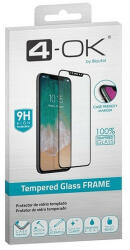 Apple iPhone 15 Plus / 16 Plus, Kijelzővédő fólia, ütésálló fólia (az íves részre is! ), Tempered Glass (edzett üveg), tok barát, 3D Full Cover, Full Glue, Blautel 4-OK, fekete