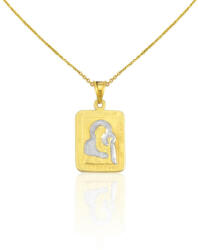 Ékszerkirály 14k arany medál, Mária gyermekével (AM091)