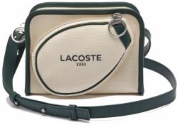 Lacoste Tennis Style Textile Shoulder Bag - beige/green