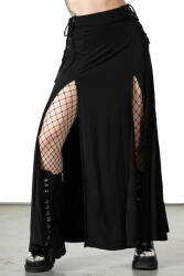 KILLSTAR дамска пола KILLSTAR - Hellverina Split Maxi - Черен - KSRA005645