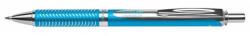 Pentel Rollertoll, PENTEL EnerGel BL-407 0, 35 mm, nyomógombos, égszínkék tolltest, kék (BL407S-A)