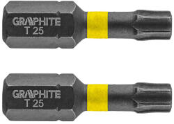 GRAPHITE Set biti de impact TX25X25mm 1/4" 2buc. GRAPHITE 56H514 (56H514)
