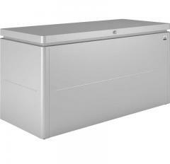 Biohort LoungeBox prémium tároló láda teraszra és kertbe - 160 (160 x 70 x 83.5 cm) / Ezüstmetál (64065)