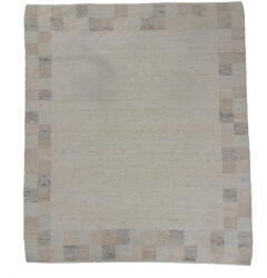 Bakhtar Vastag gyapjú szőnyeg Rustic 221x255 kézi és gépi szövésű gyapjú szőnyeg (101951)