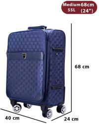 Dollcini Utazóbőrönd - Több Színben és Méretben Kapható - 68x24x40 cm - Kék (357890-167B)