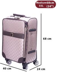 Dollcini Utazóbőrönd - Több Színben és Méretben Kapható - 68x24x40 cm - Rózsaarany (357890-169B)
