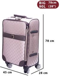 Dollcini Utazóbőrönd - Több Színben és Méretben Kapható - 78x28x45 cm - Rózsaarany (357890-169A)