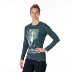 Northfinder Tricou bumbac cu imprimeu femei Faye inkbluemelange (107665-644-104)