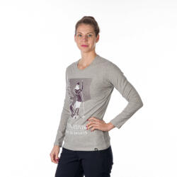 Northfinder Tricou bumbac cu imprimeu femei Faye greymelange (107665-320-101)