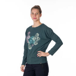 Northfinder Tricou din bumbac cu imprimeu pentru femei Beverly inkbluemelange (107664-644-101)