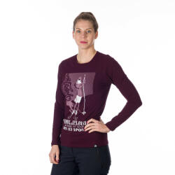 Northfinder Tricou bumbac cu imprimeu femei Faye winemelange (107665-643-104)